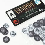 Set de 40 tokens juego vampire the Eternal Struggle  Black and White